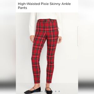 High Waisted Pixie Skinny Ankle Pants 16 Tall